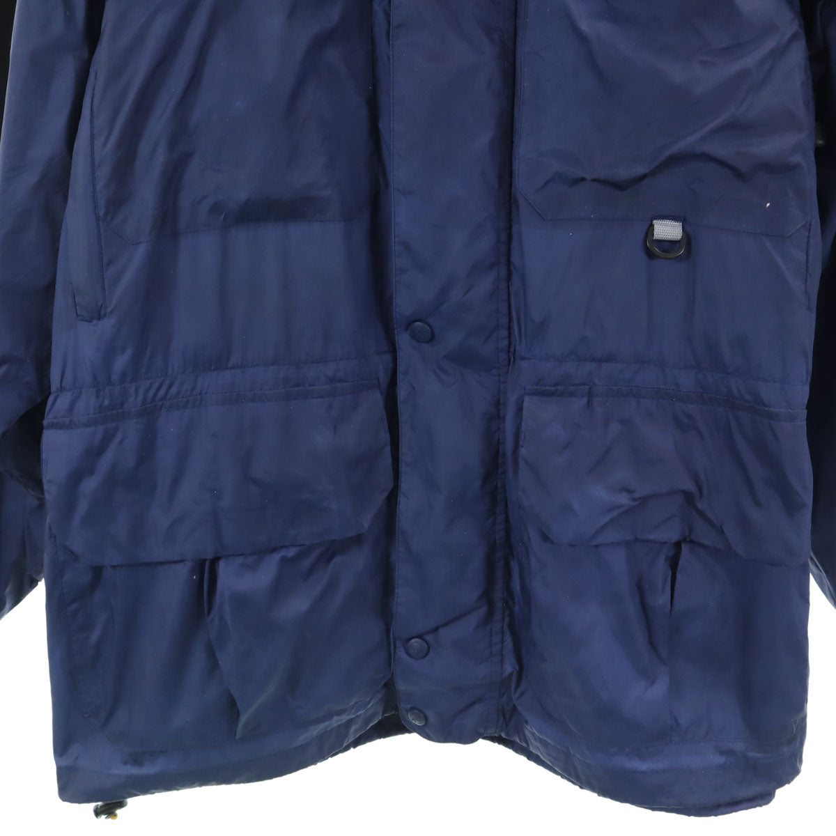 NAUTICA COMPETITION ノーティカ コンペティション 90s オールド ナイロンジャケット XL ブルー フード付き アウトドア メンズ