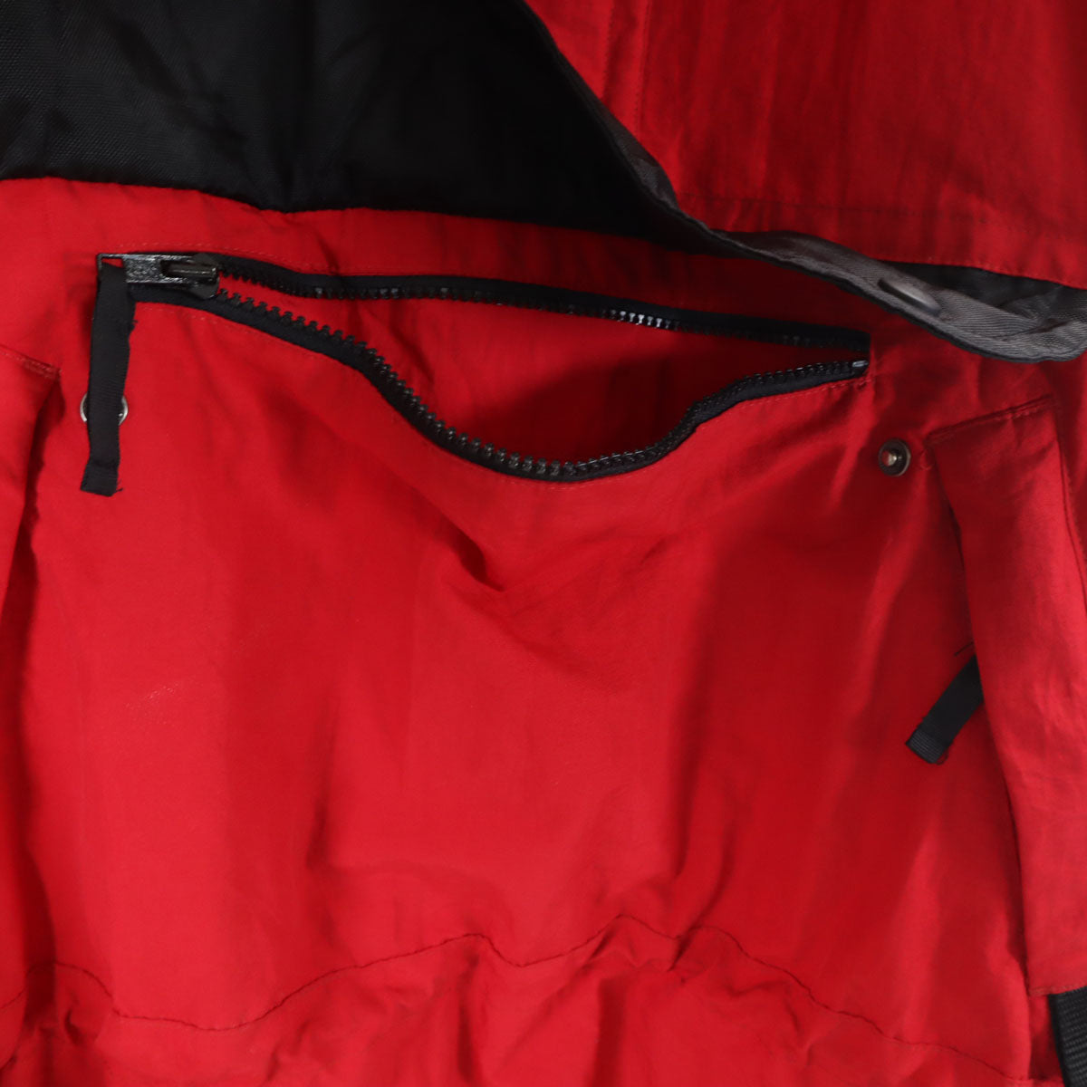 90s オールド 長袖 アノラックパーカー L レッド アウトドア メンズ
