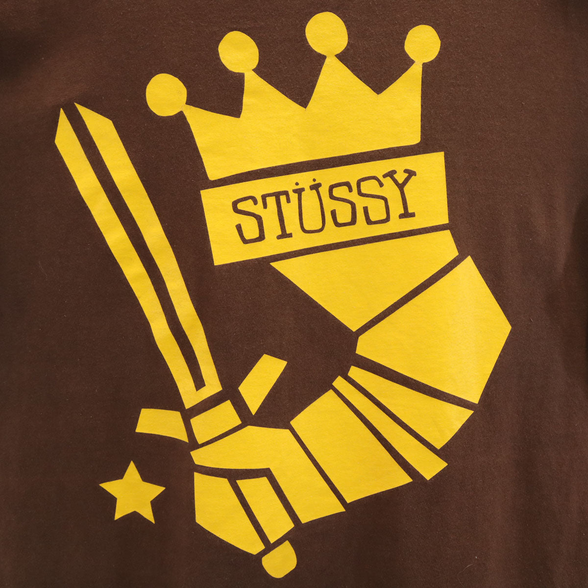 STUSSY ステューシー バックロゴ 半袖 Tシャツ L ブラウン メンズ