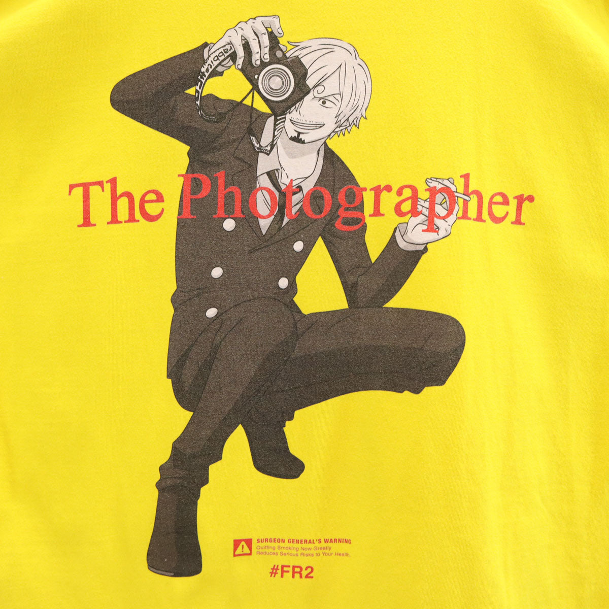 FR2 エフアールツー ONEPIECE ワンピース コラボ サンジ 半袖 Tシャツ L イエロー メンズ