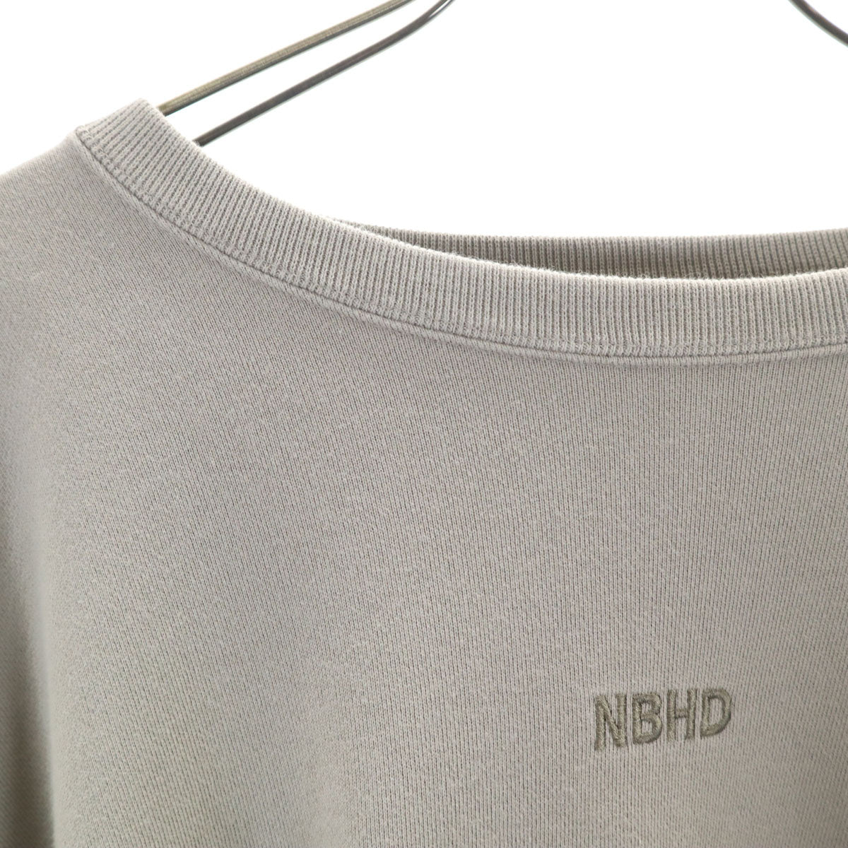 NEIGHBORHOOD ネイバーフッド リバースウィーブ仕様 長袖 トレーナー L ベージュ ×RUSSSELL ATHLETIC メンズ