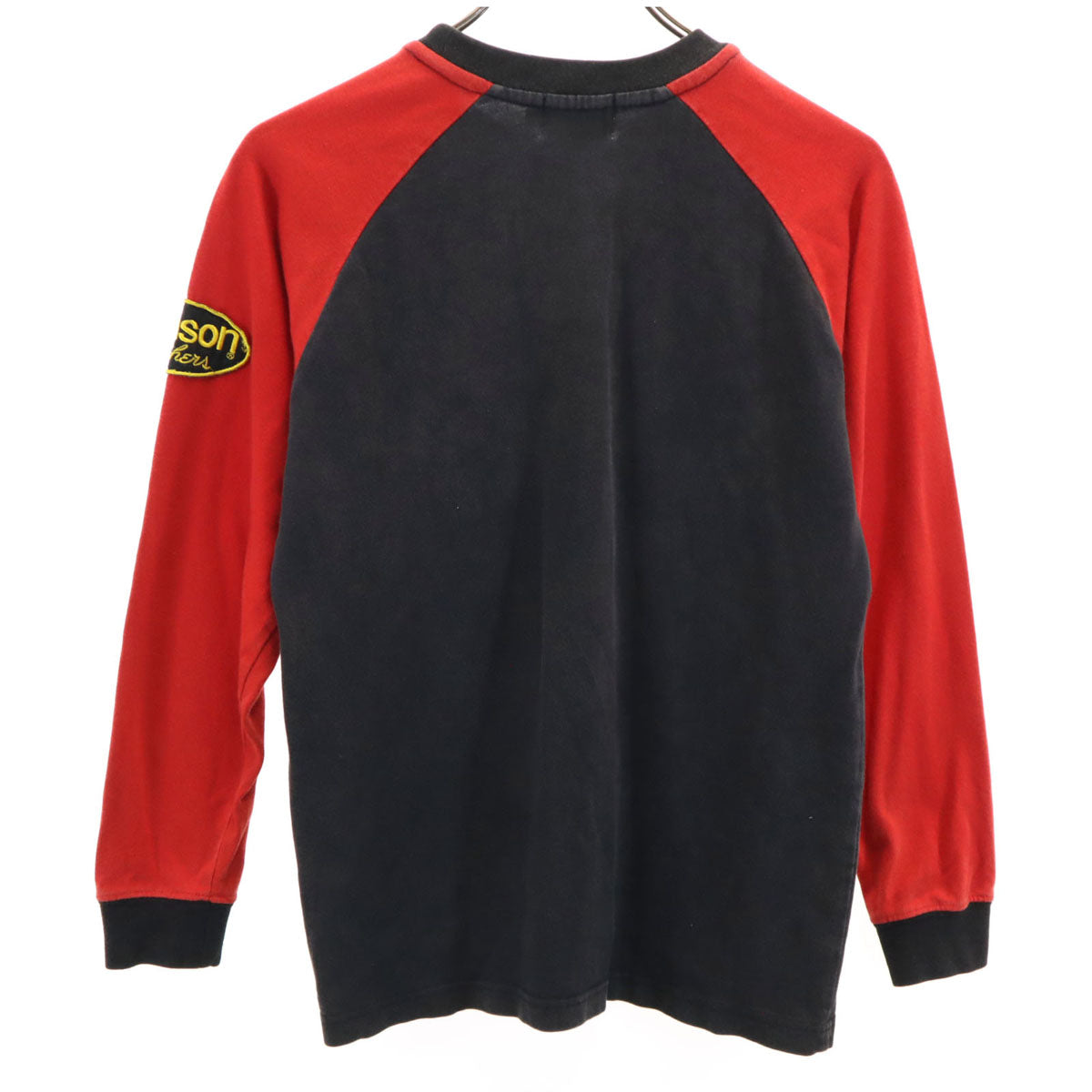 VANSON Cottons バンソンコットンズ ワッペン 長袖 Tシャツ S ブラック ロンT メンズ