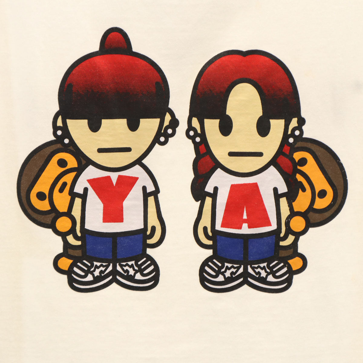 A BATHING APE アベイシングエイプ 半袖 Tシャツ L ホワイト メンズ