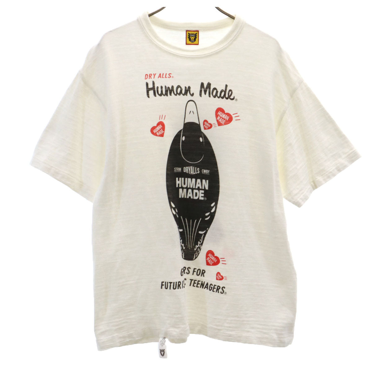 HUMAN MADE ヒューマンメイド 日本製 半袖 Tシャツ L アイボリー メンズ