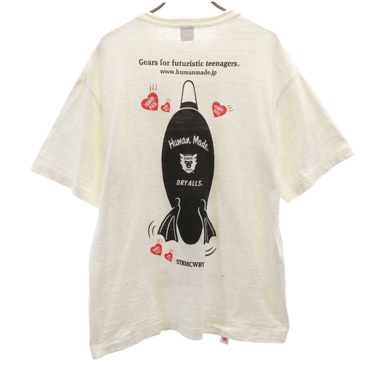 HUMAN MADE ヒューマンメイド 日本製 半袖 Tシャツ L アイボリー メンズ
