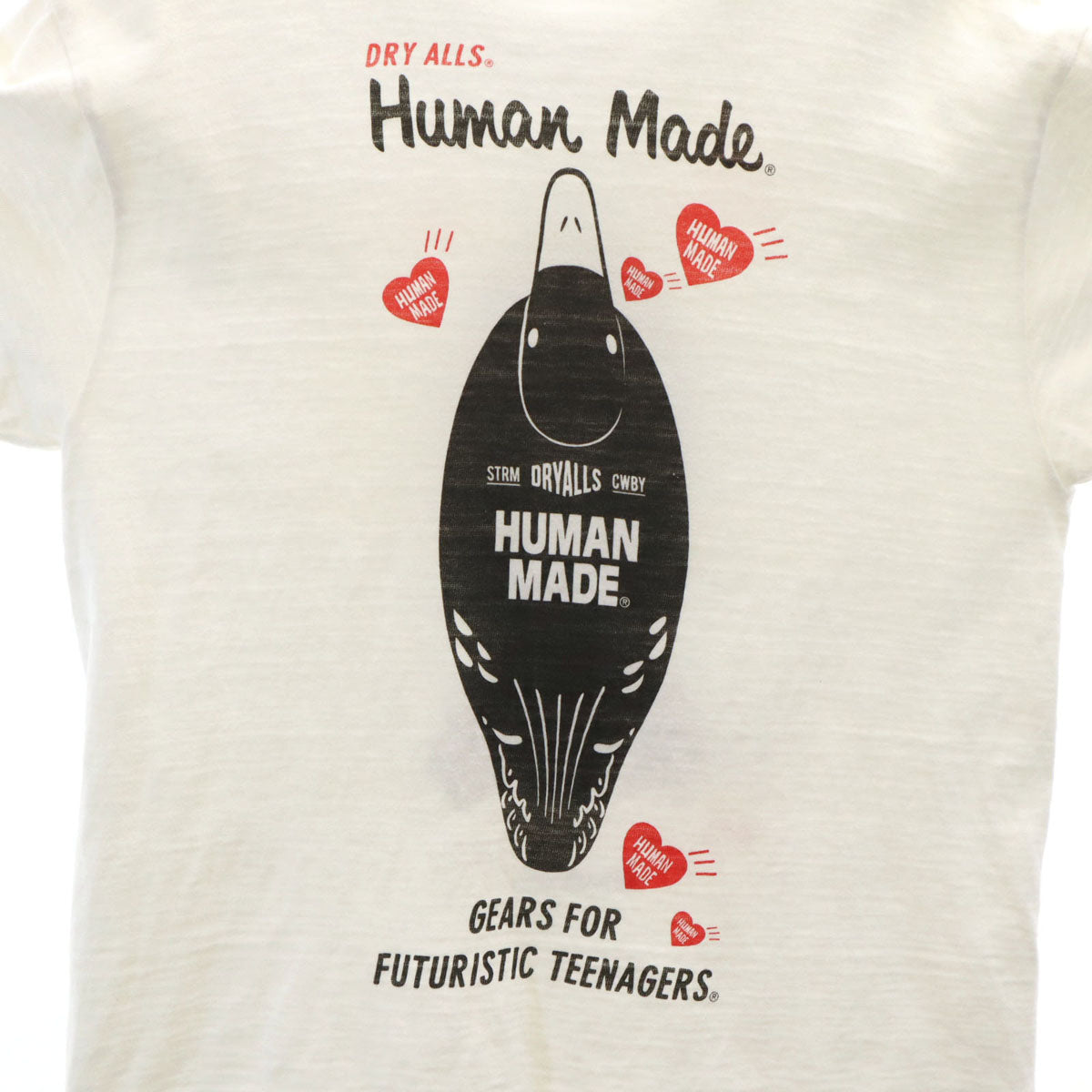 HUMAN MADE ヒューマンメイド 日本製 半袖 Tシャツ L アイボリー メンズ