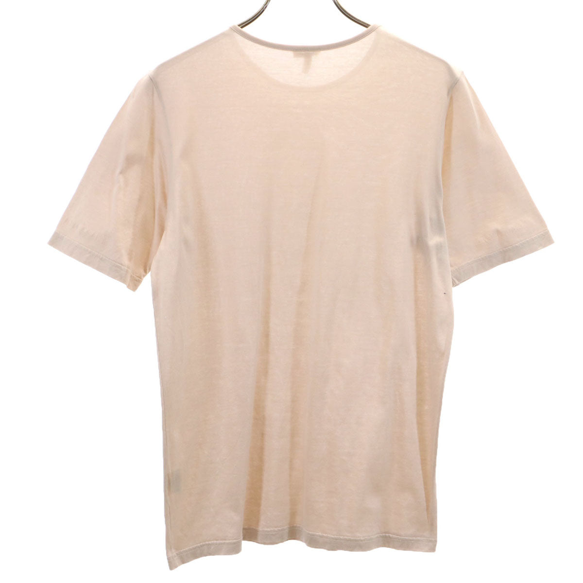 HERMES エルメス イタリア製 半袖 Tシャツ S ベージュ メンズ