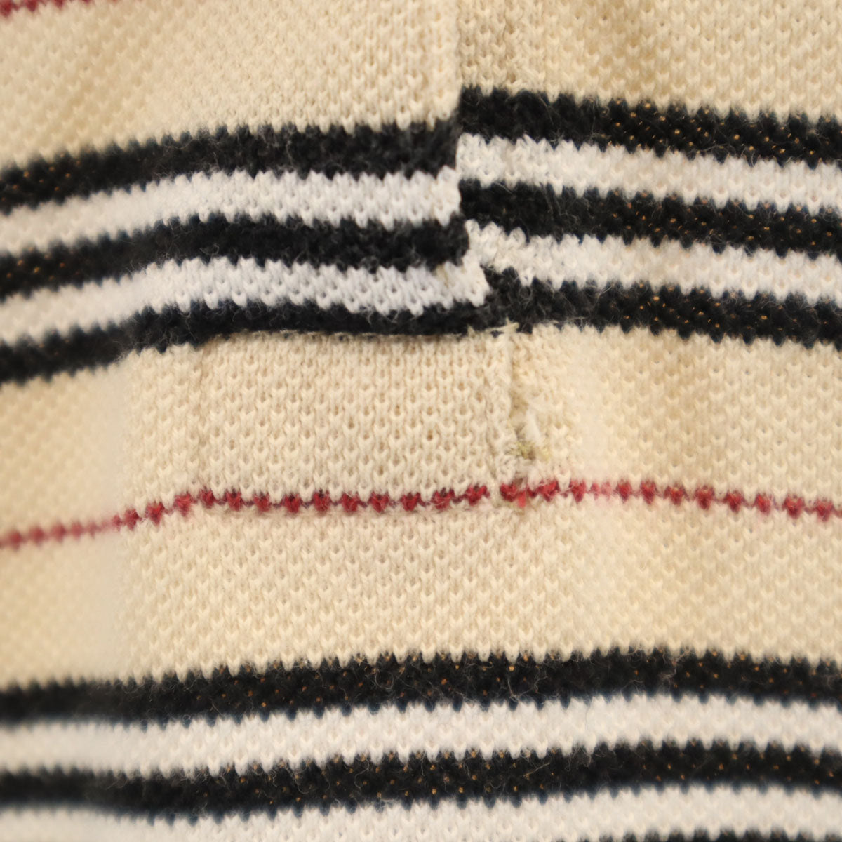 BURBERRY LONDON バーバリーロンドン ボーダー柄 半袖 ポロシャツ 15 ベージュ 三陽商会 レディース