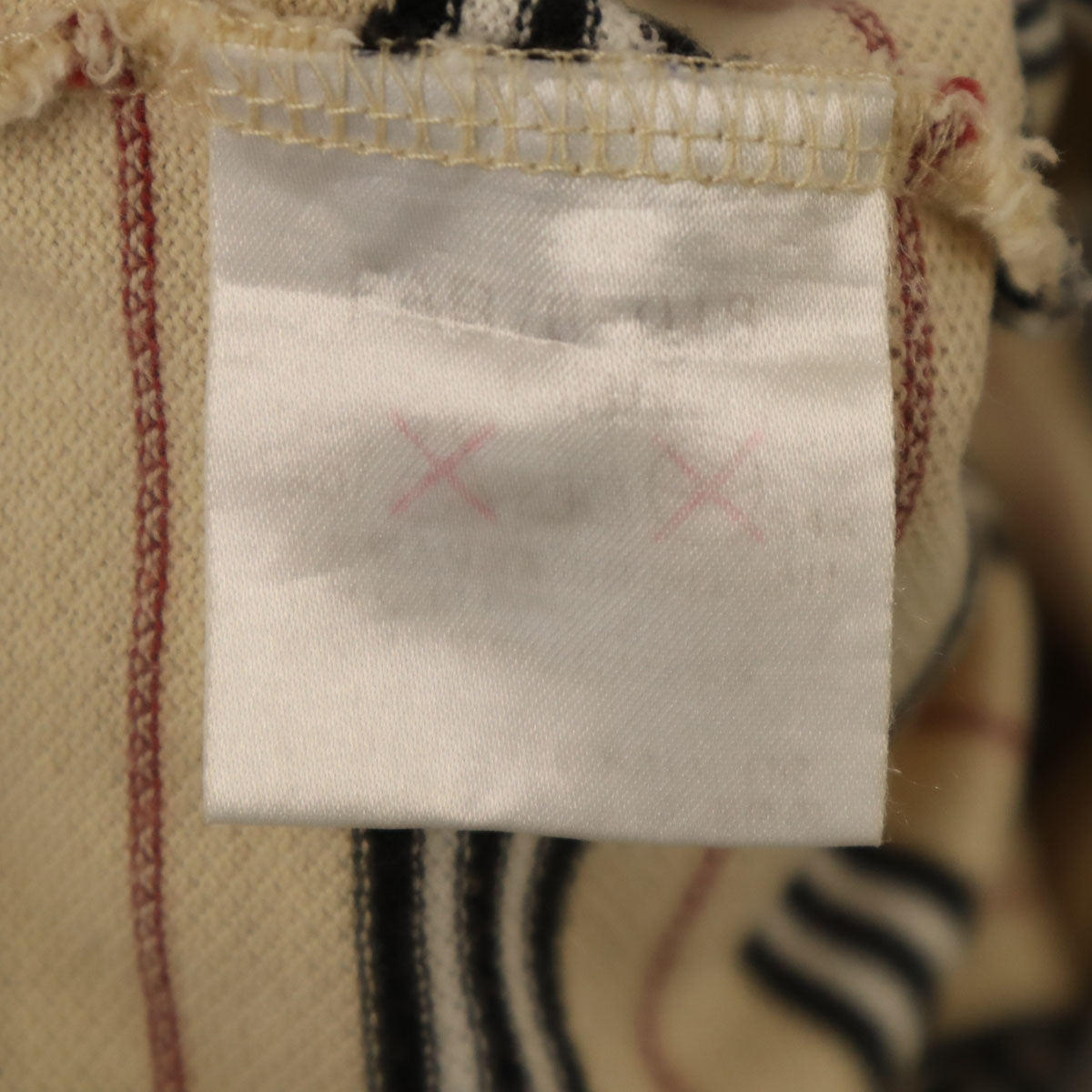 BURBERRY LONDON バーバリーロンドン ボーダー柄 半袖 ポロシャツ 15 ベージュ 三陽商会 レディース