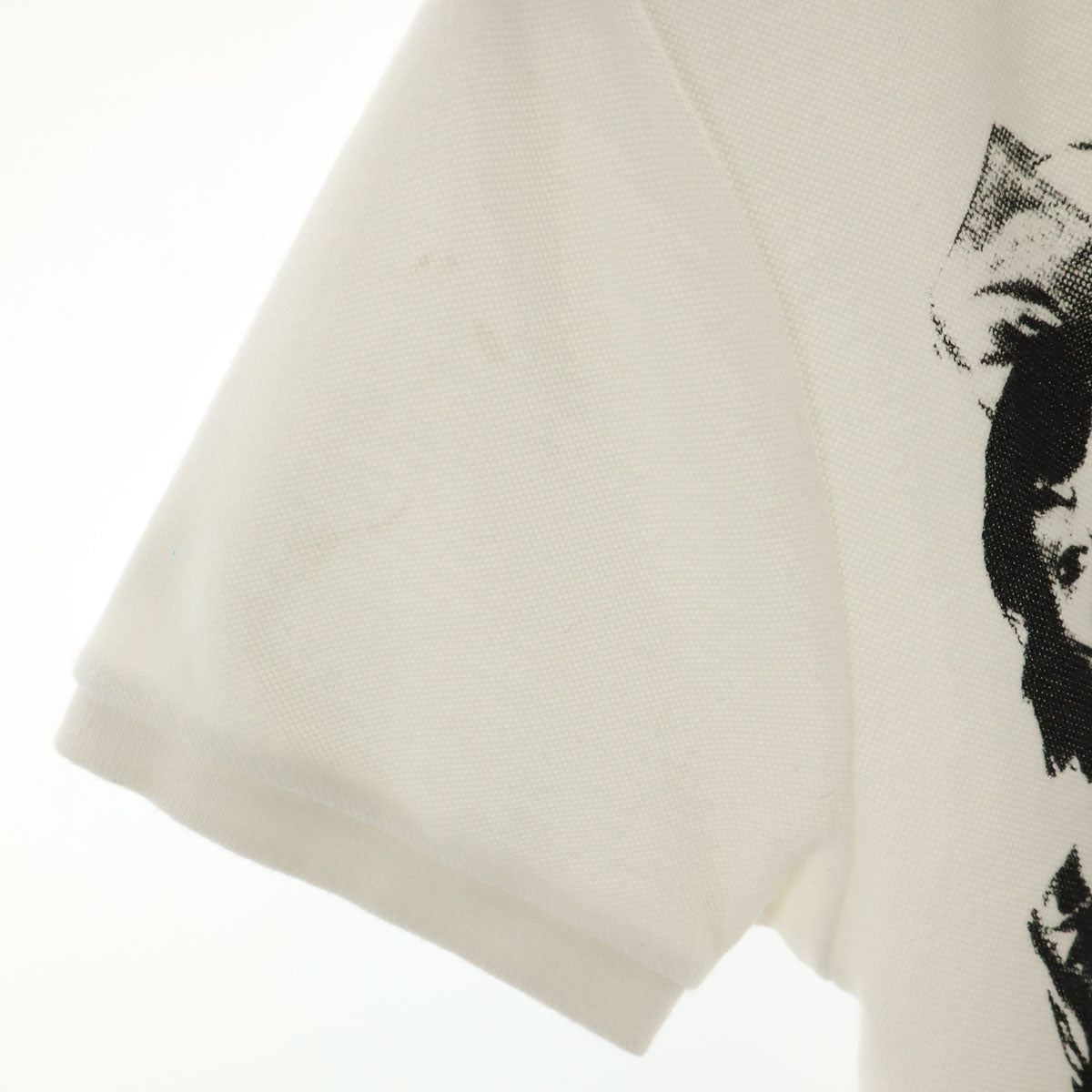 HYSTERIC GLAMOUR ヒステリックグラマー 日本製 ローリング ストーンズ 半袖 ポロシャツ S アイボリー The Rolling Stones メンズ