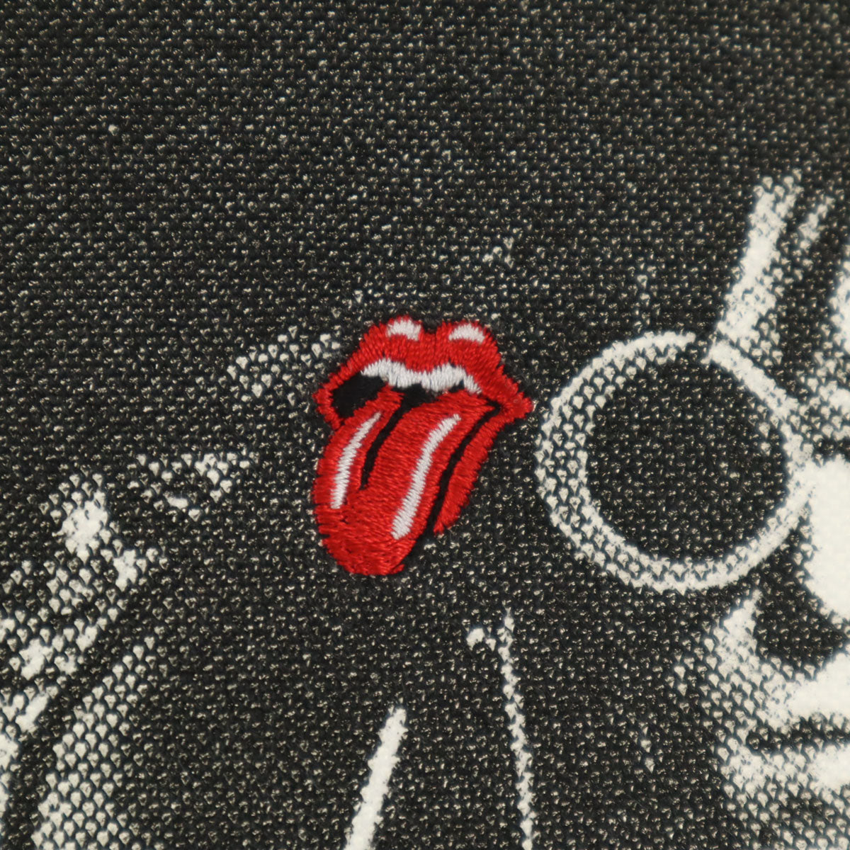 HYSTERIC GLAMOUR ヒステリックグラマー 日本製 ローリング ストーンズ 半袖 ポロシャツ S アイボリー The Rolling Stones メンズ
