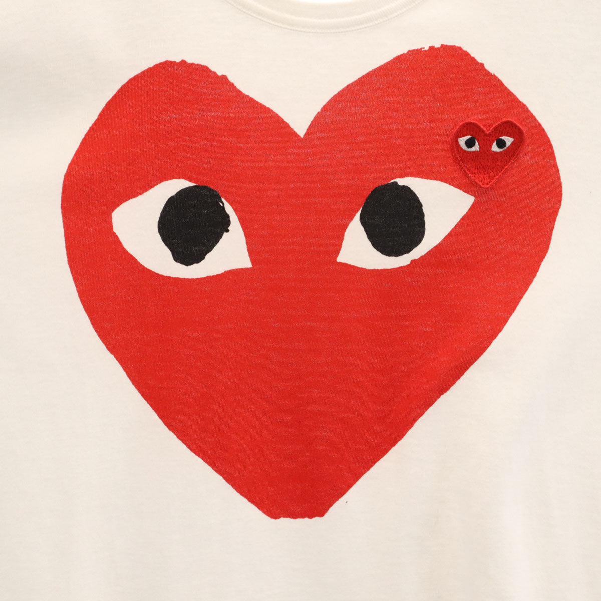 PLAY COMME des GARCONS プレイコムデギャルソン 2010年 日本製 半袖 Tシャツ L ホワイト メンズ