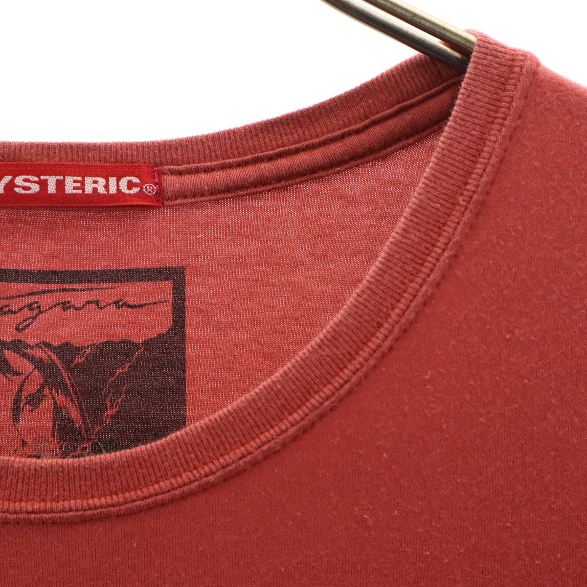 HYSTERIC ヒステリック 日本製 半袖 Tシャツ FREE レッド系 レディース