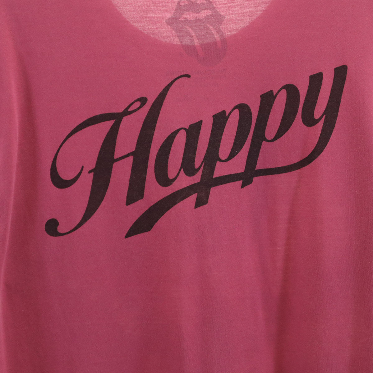 Thee Hysteric XXX ジィヒステリックトリプルエックス 日本製 ローリングストーンズ キース・リチャーズ 半袖 Tシャツ M ピンク系 メンズ