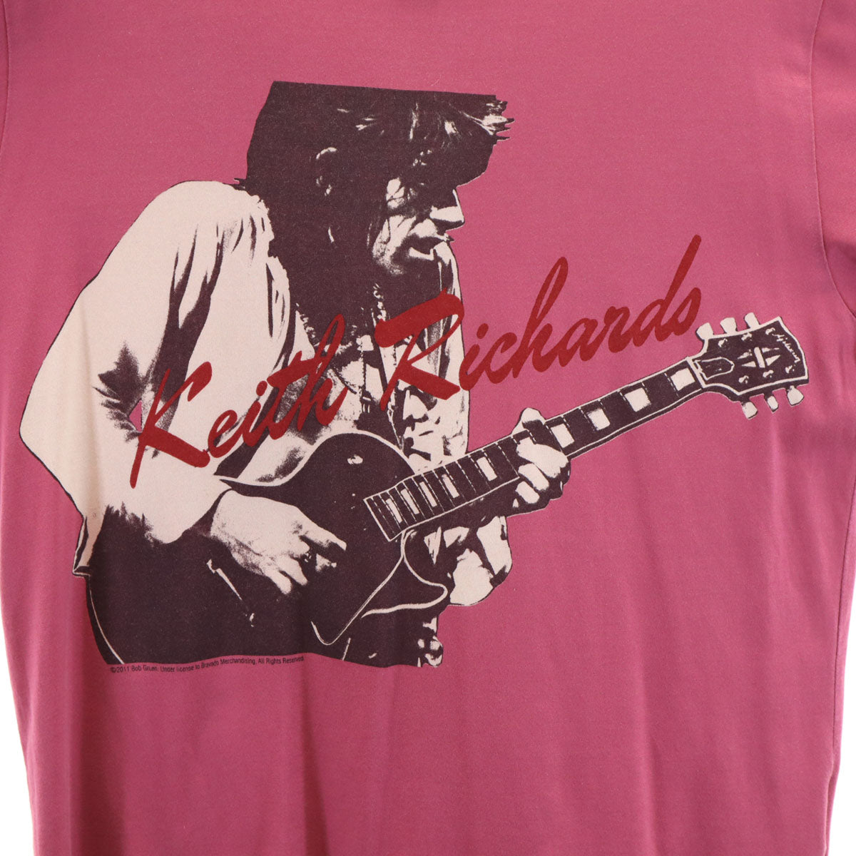 Thee Hysteric XXX ジィヒステリックトリプルエックス 日本製 ローリングストーンズ キース・リチャーズ 半袖 Tシャツ M ピンク系 メンズ