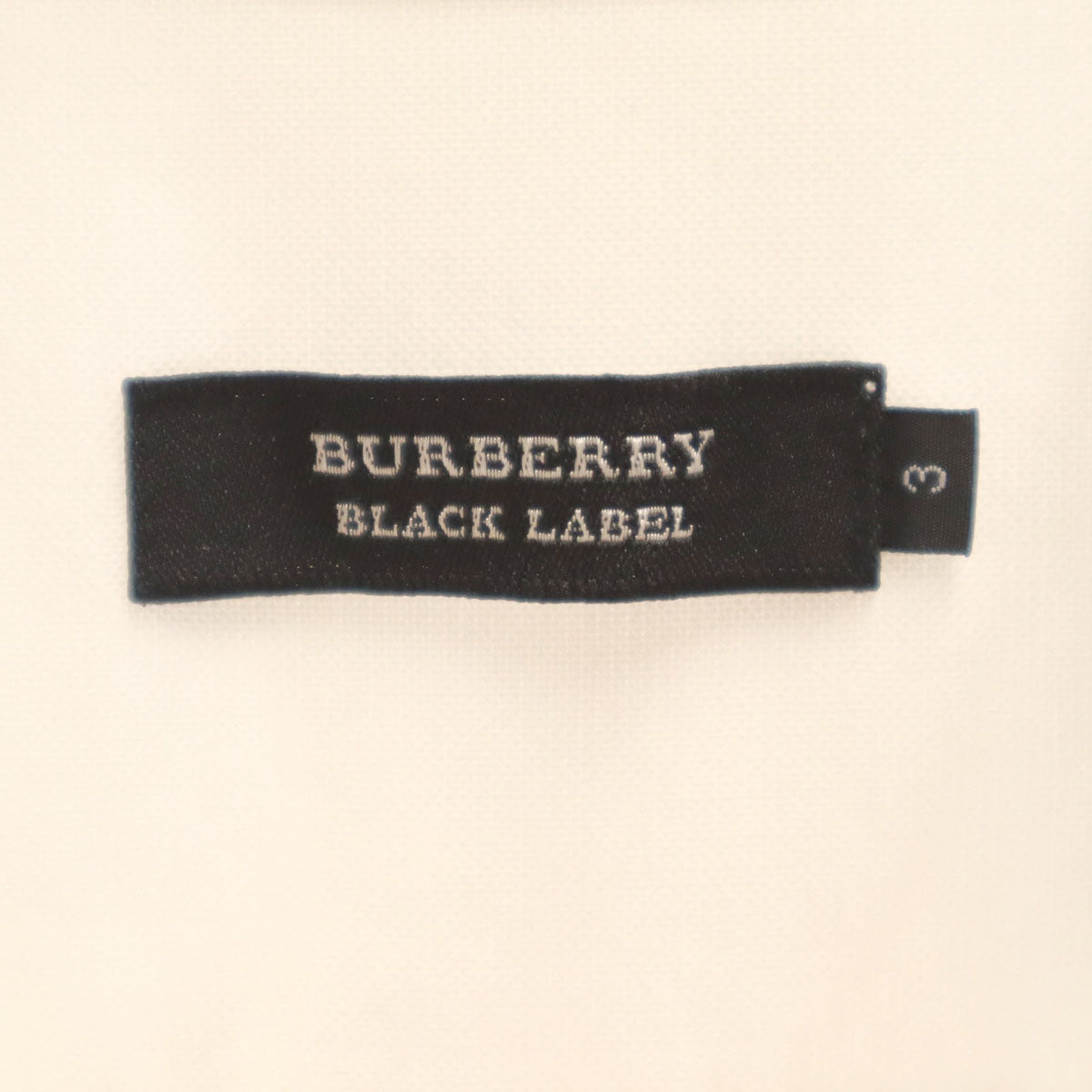 BURBERRY BLACK LABEL バーバリーブラックレーベル 長袖 ボタンダウンシャツ 3 ホワイト 三陽商会 メンズ