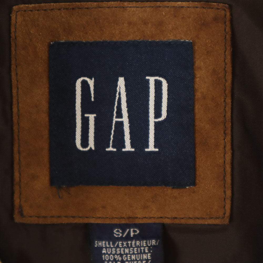 GAP ギャップ 90s オールド 紺タグ スエード シャツジャケット S ベージュ メンズ