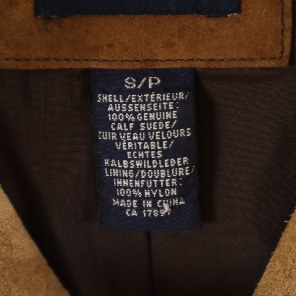 GAP ギャップ 90s オールド 紺タグ スエード シャツジャケット S ベージュ メンズ