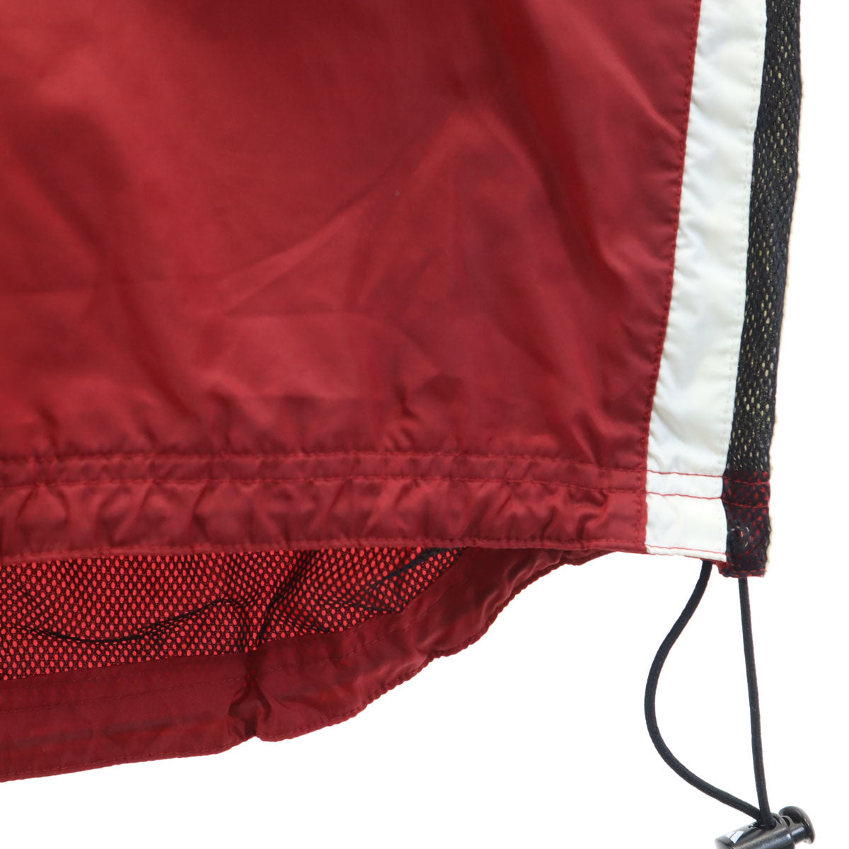 adidas アディダス 90s オールド ハーフジップ ジャケット レッド系 裏メッシュ プルオーバー メンズ