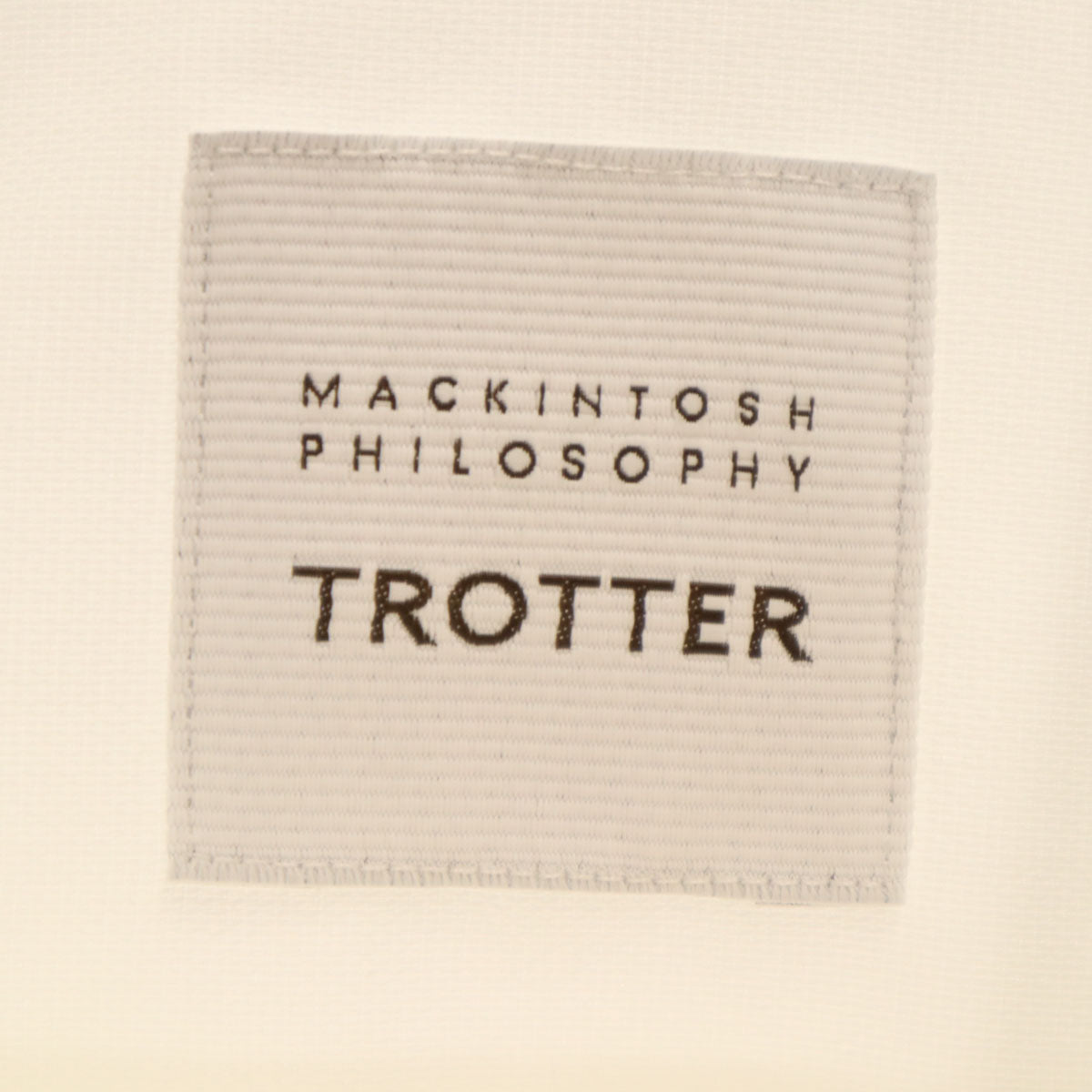 未使用 MACKINTOSH PHILOSOPHY マッキントッシュフィロソフィー 半袖 ボタンダウンシャツ 38 ホワイト メンズ