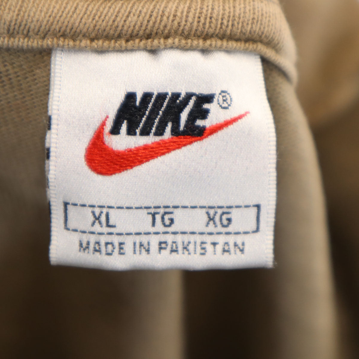 NIKE ナイキ 90s 半袖 モックネック Tシャツ XL ブラウン メンズ