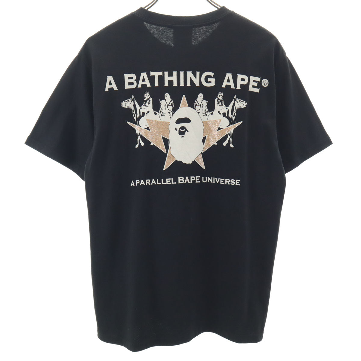 BAPE ベイプ バックプリント 半袖 Tシャツ M ブラック アベイシングエイプ メンズ