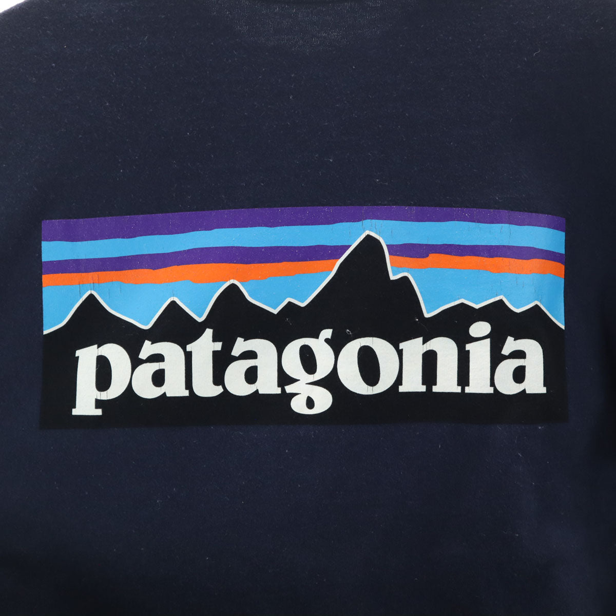 patagonia パタゴニア バックロゴ 半袖 Tシャツ XS ネイビー 38504SP21 アウトドア メンズ