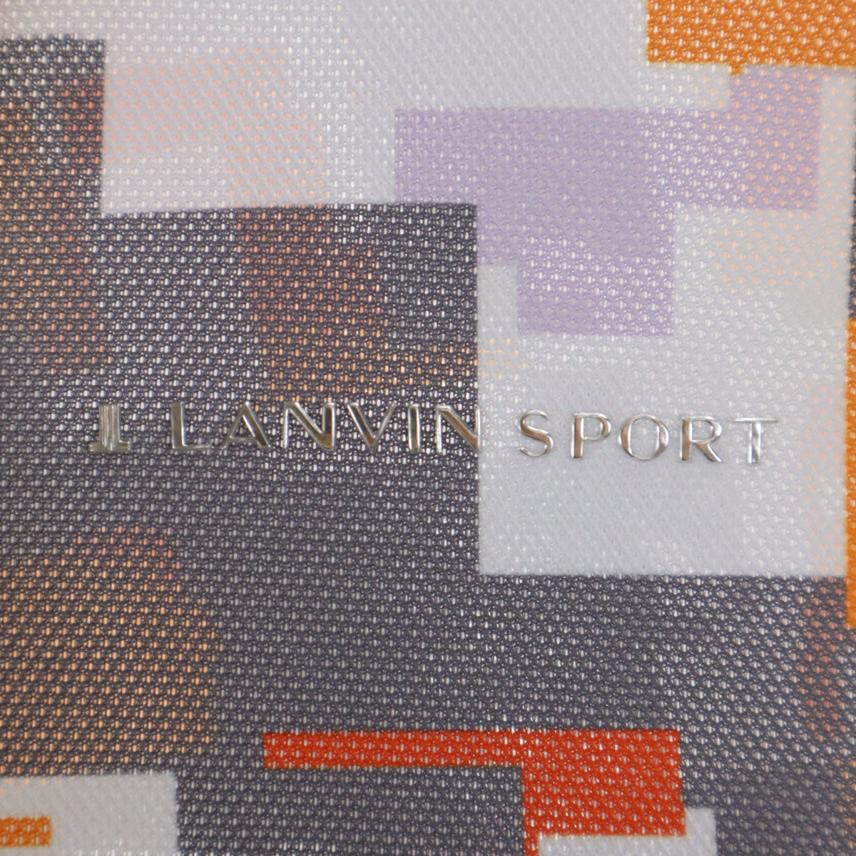 LANVIN SPORT ランバンスポール 総柄 半袖 ポロシャツ 40 グレー メンズ