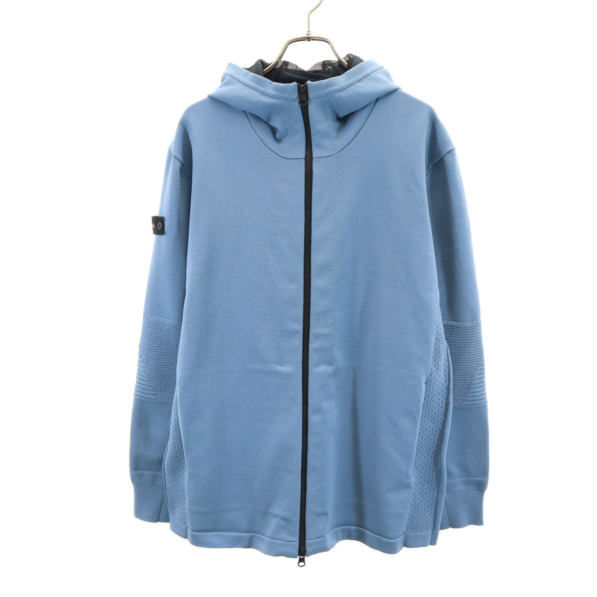 BRIEFING ブリーフィング 長袖 ニット ジップパーカー L ブルーグレー系 メンズ