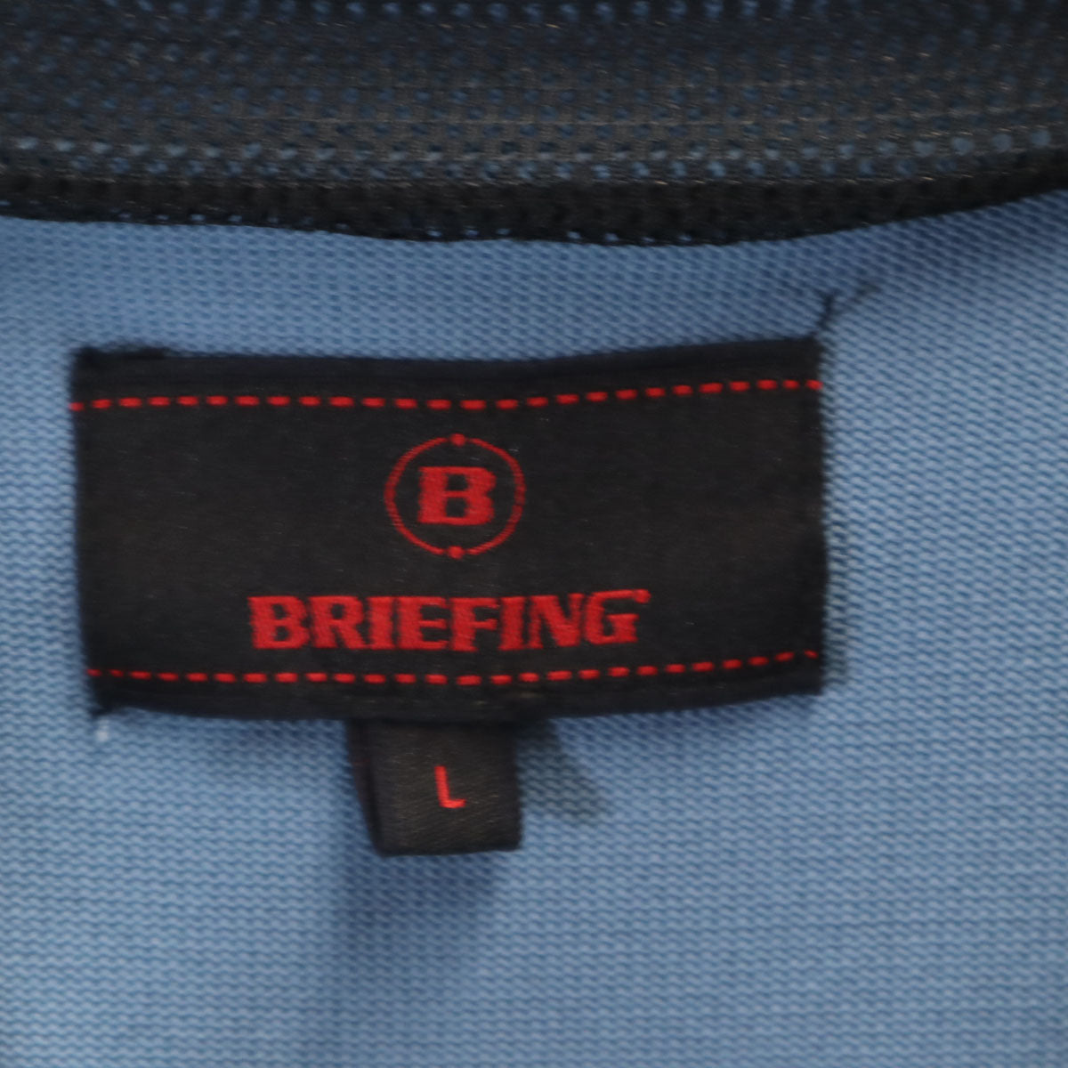 BRIEFING ブリーフィング 長袖 ニット ジップパーカー L ブルーグレー系 メンズ