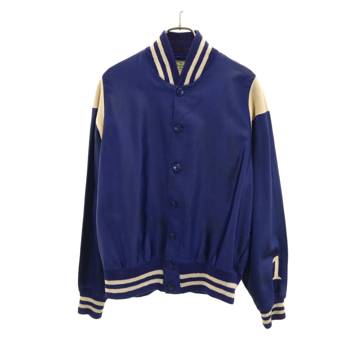 Colborn's Band & Athletic Wear コリンボ 50s 60s ヴィンテージ ボタンスタ ブルゾン 40 ネイビー ベースボールジャケット メンズ