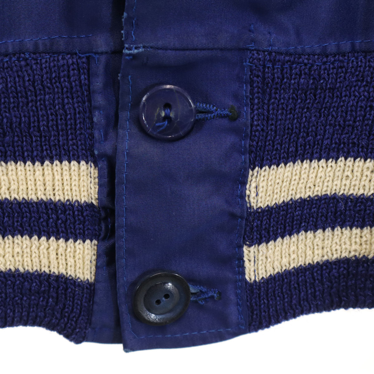 Colborn's Band & Athletic Wear コリンボ 50s 60s ヴィンテージ ボタンスタ ブルゾン 40 ネイビー ベースボールジャケット メンズ