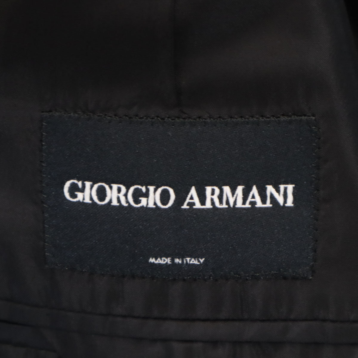 GIORGIO ARMANI ジョルジオアルマーニ 90s 00s イタリア製 オールド テーラードジャケット 52 ブラック メンズ