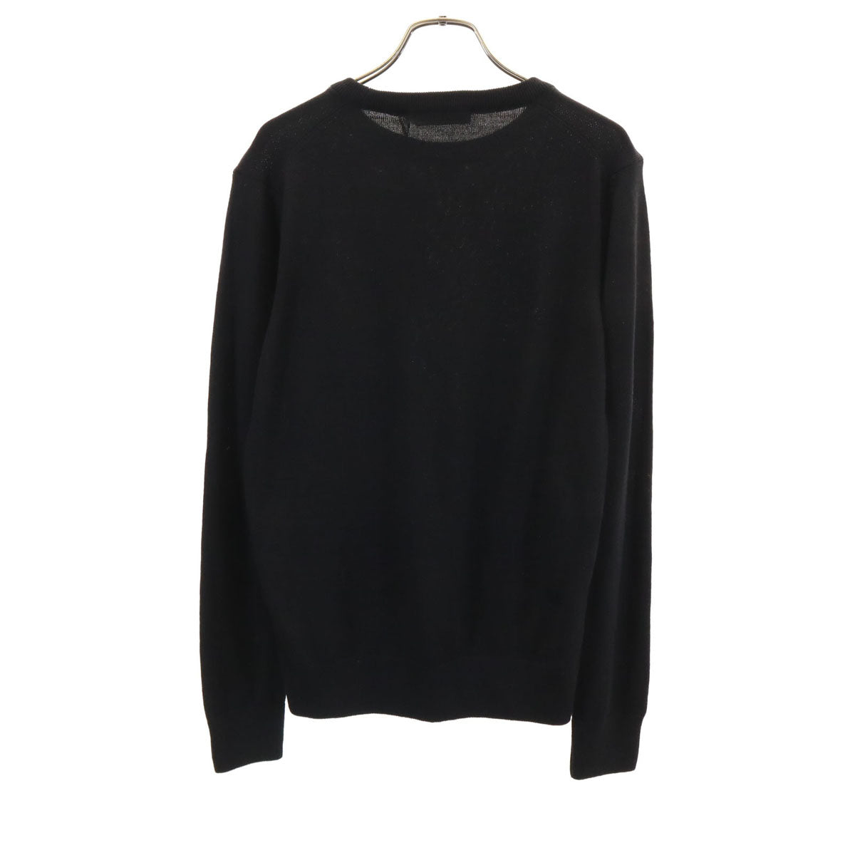 未使用 MAISON KITSUNE メゾンキツネ USA製 長袖 ニット XS ブラック セーター メンズ
