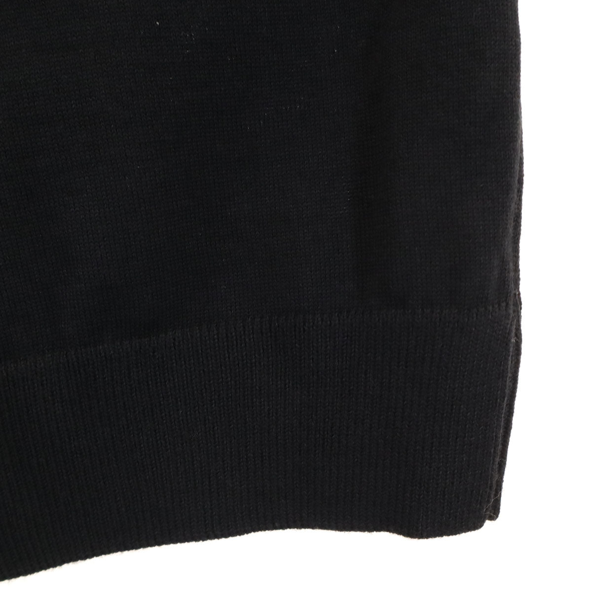 未使用 MAISON KITSUNE メゾンキツネ USA製 長袖 ニット XS ブラック セーター メンズ