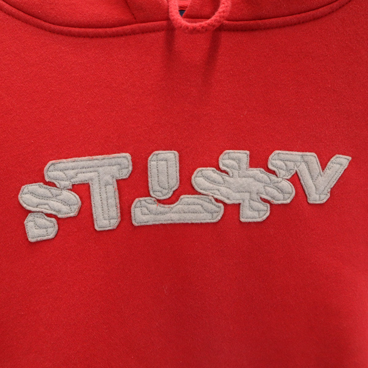 STUSSY ステューシー USA製 長袖 スウェットパーカー L レッド 裏起毛 メンズ