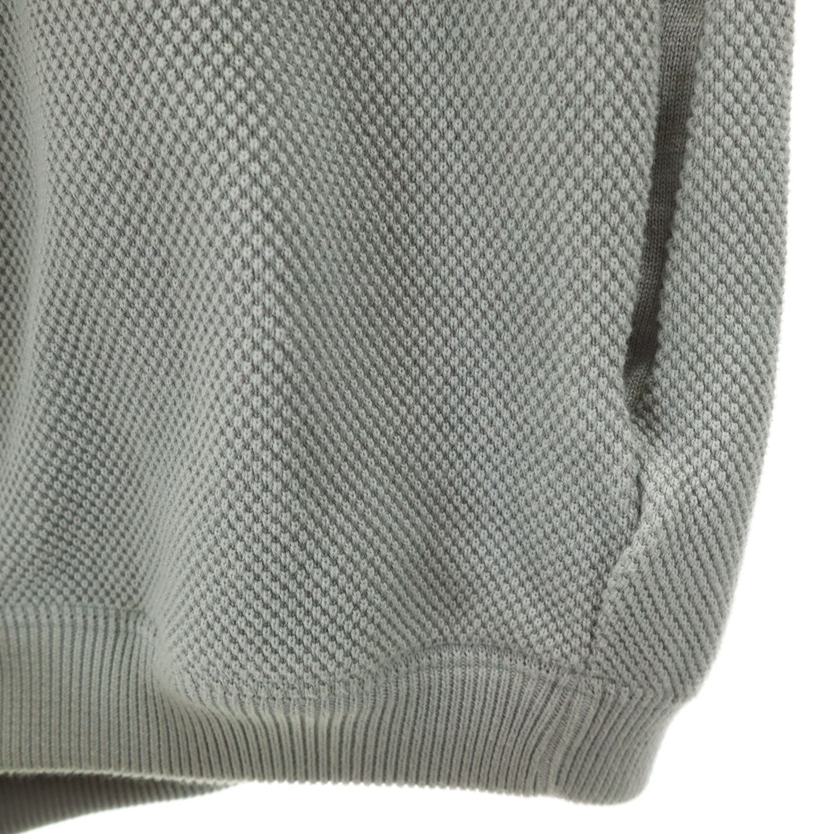 crepuscule クレプスキュール 日本製 長袖 Moss stitch カーディガン 1 グレー メンズ