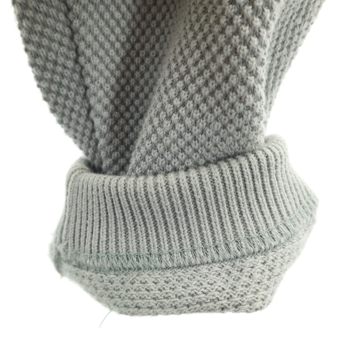 crepuscule クレプスキュール 日本製 長袖 Moss stitch カーディガン 1 グレー メンズ