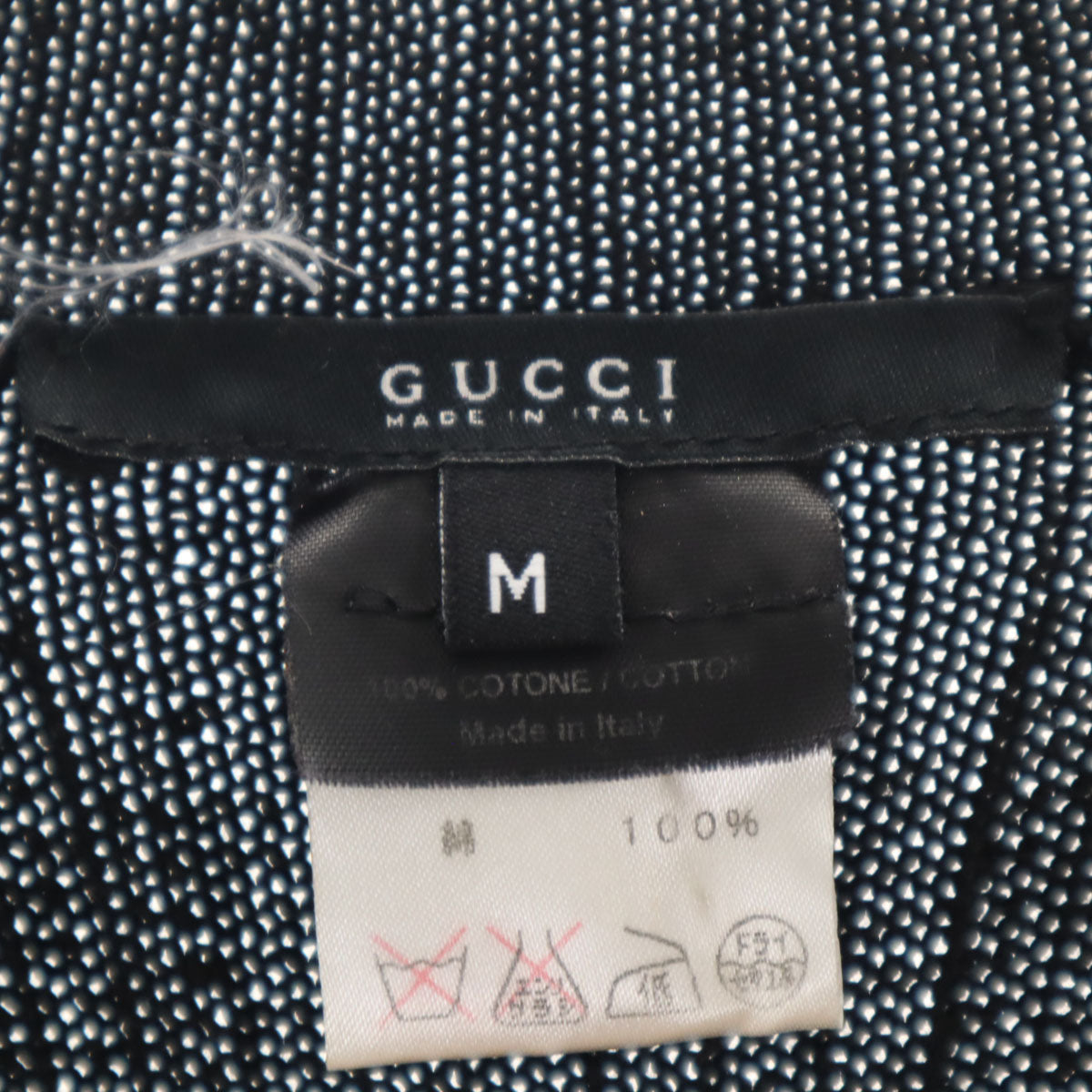 GUCCI グッチ イタリア製 長袖 リブ ニット M ブラック レディース