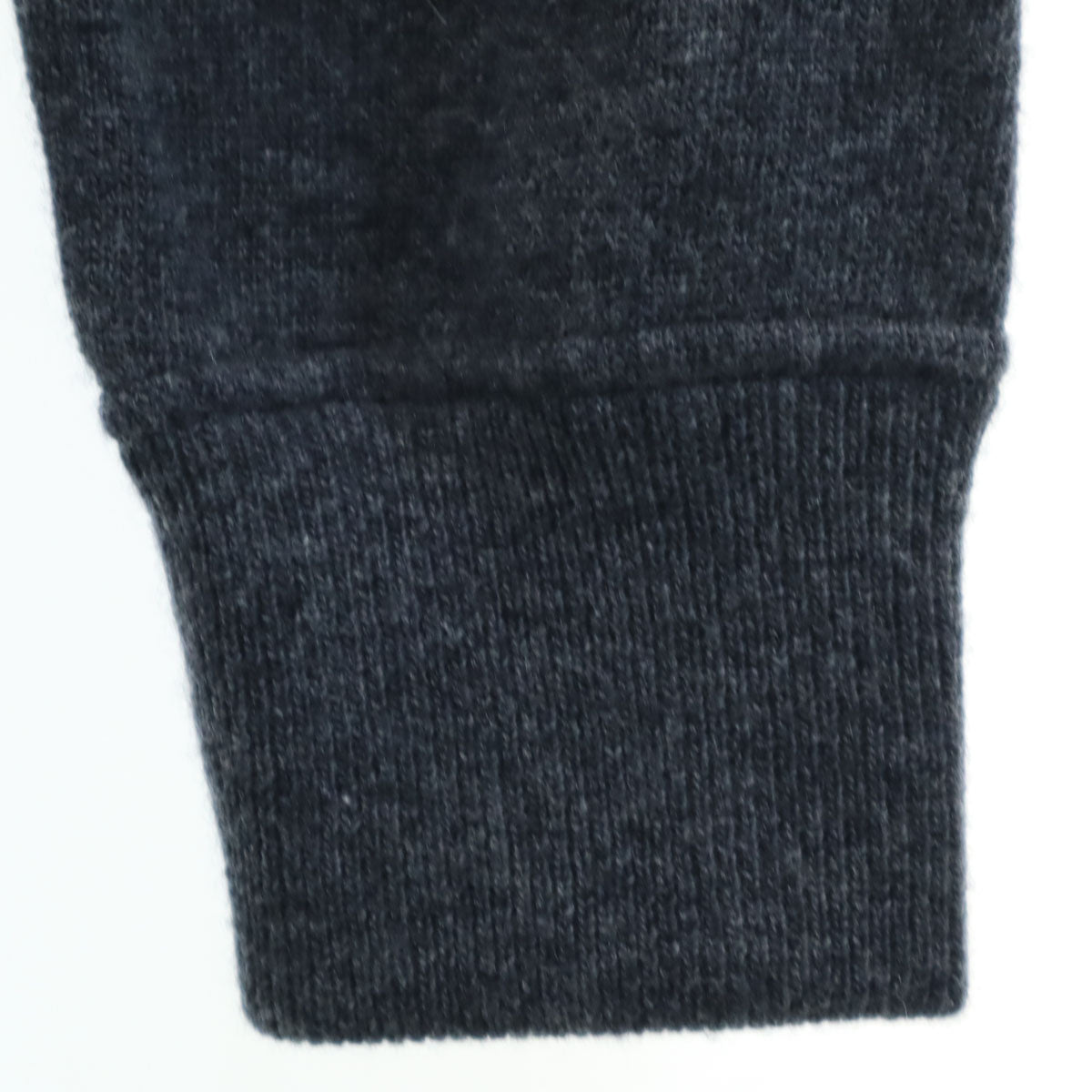 HERMES エルメス イタリア製 ウールブレンド 長袖 ツートンカラー セーター L ブルー メンズ