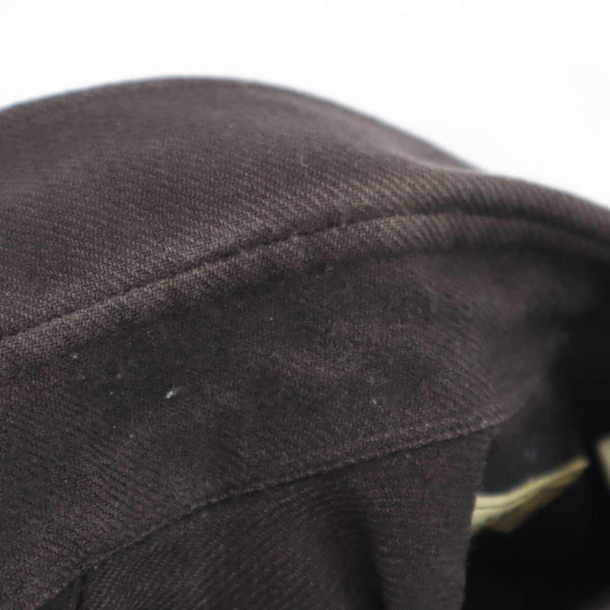 HERMES エルメス フランス製 長袖 ウールシャツ 42 ブラウン メンズ