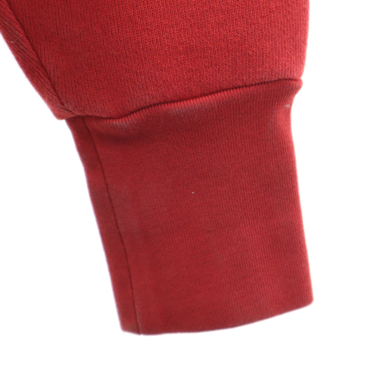 BALENCIAGA バレンシアガ 18AW ポルトガル製 長袖 ロゴプリント パーカー XS レッド WFP 裏起毛 メンズ