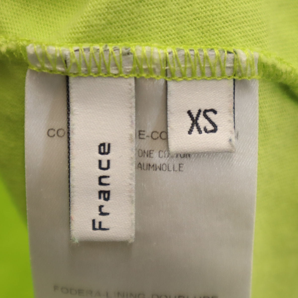 BALENCIAGA バレンシアガ フランス製 タンクトップ XS 黄緑 メンズ