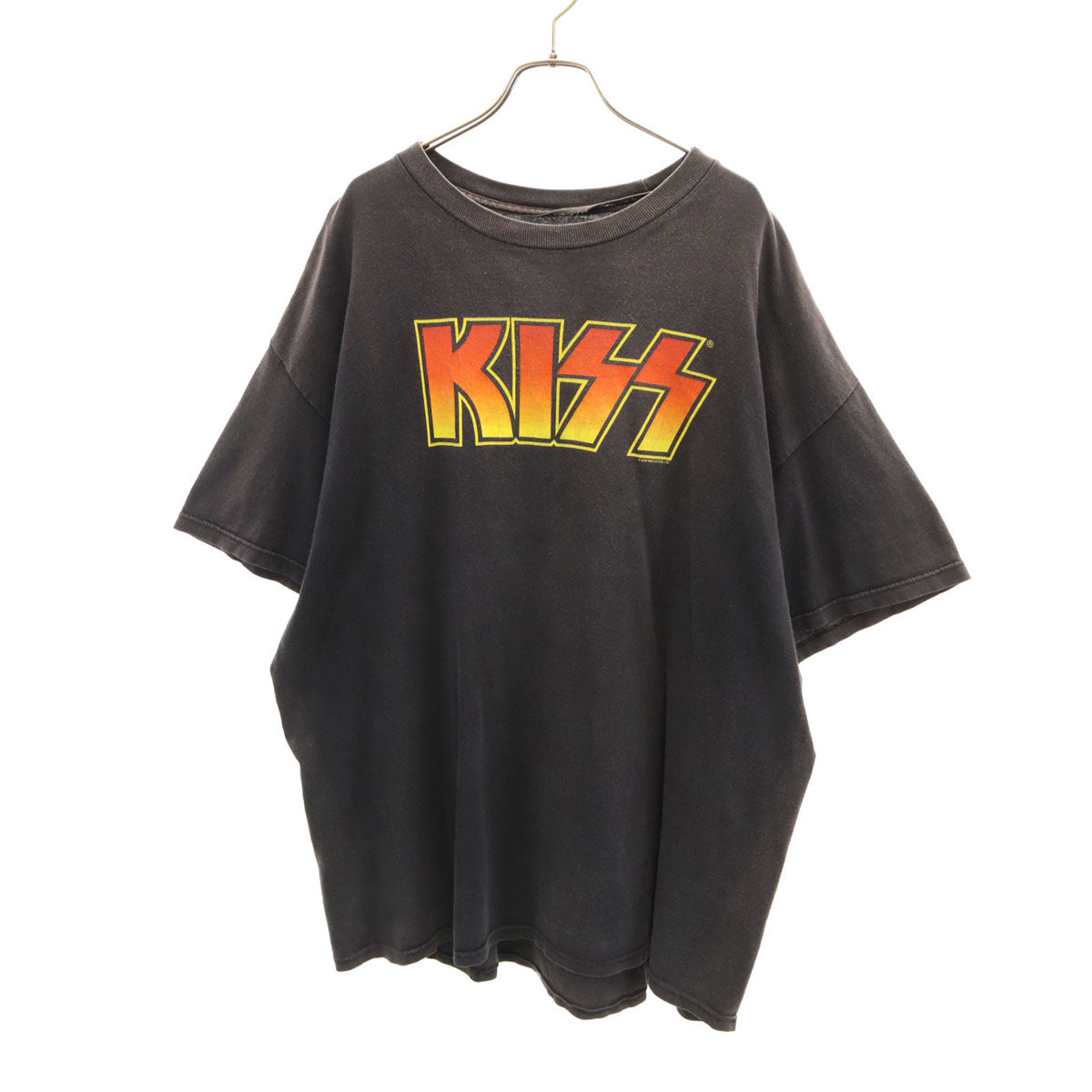 00s オールド KISS 半袖 Tシャツ ブラック キッス バンT ハードロック メンズ