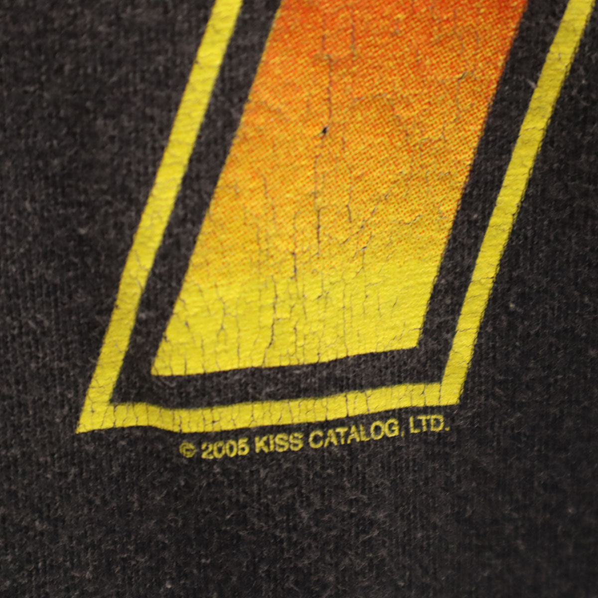00s オールド KISS 半袖 Tシャツ ブラック キッス バンT ハードロック メンズ