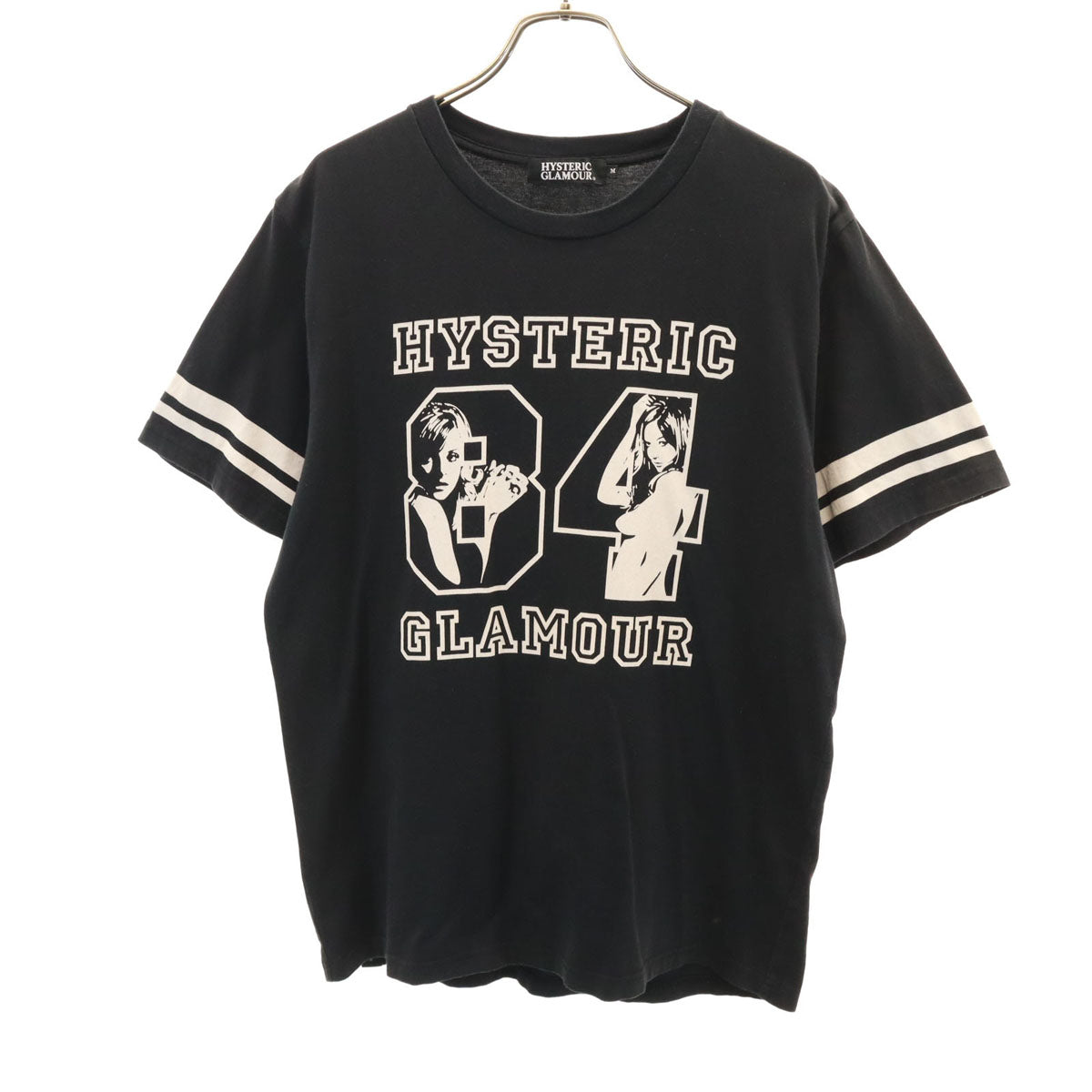 HYSTERIC GLAMOUR ヒステリックグラマー 日本製 半袖 Tシャツ M ブラック メンズ