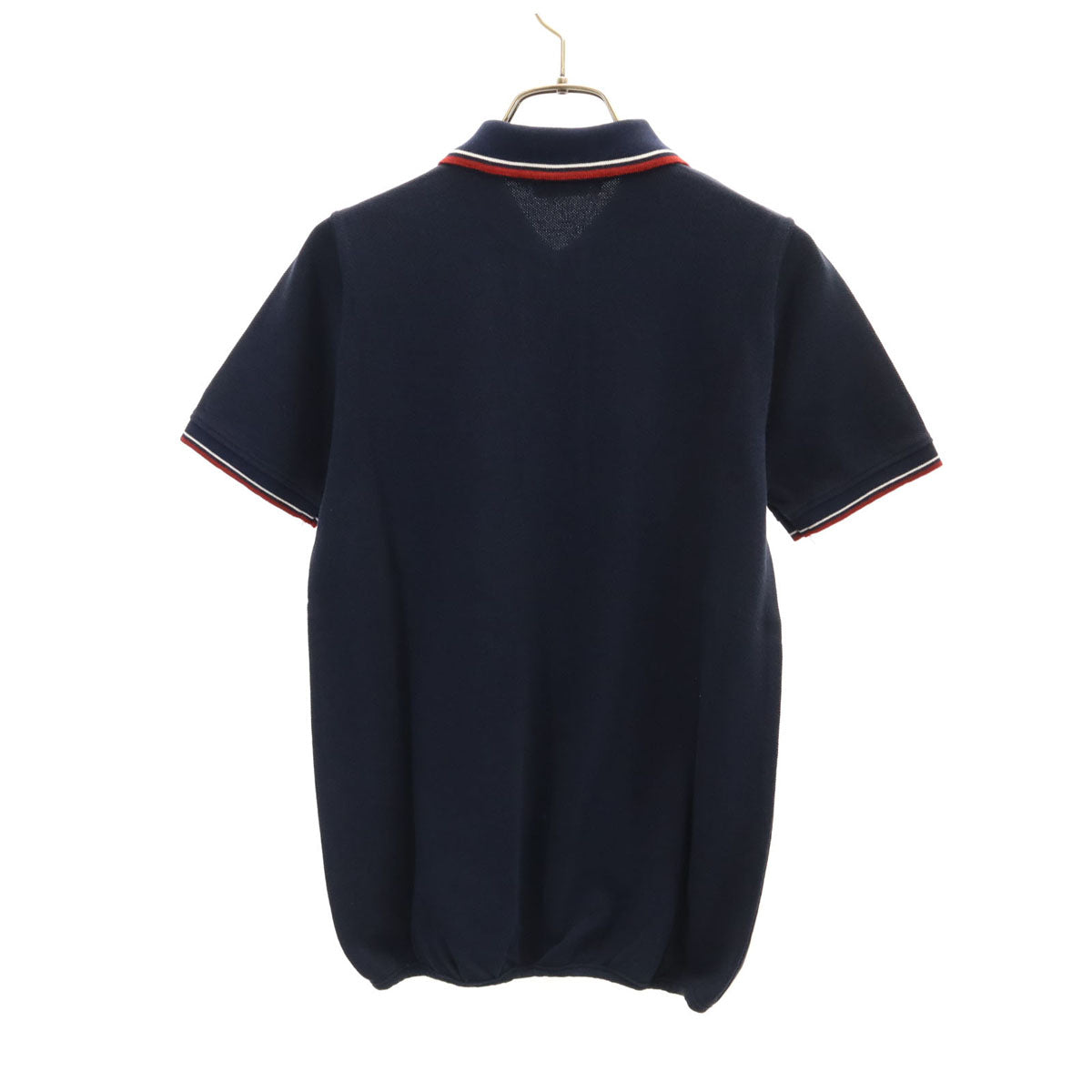 HYSTERIC GLAMOUR ヒステリックグラマー 日本製 半袖 ポロシャツ FREE ネイビー 鹿の子 レディース