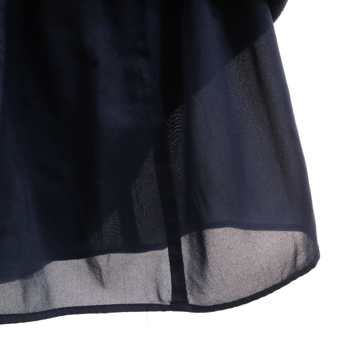BLUE LABEL CRESTBRIDGE ブルーレーベルクレストブリッジ フレンチスリーブ ワンピース 38 ネイビー レディース
