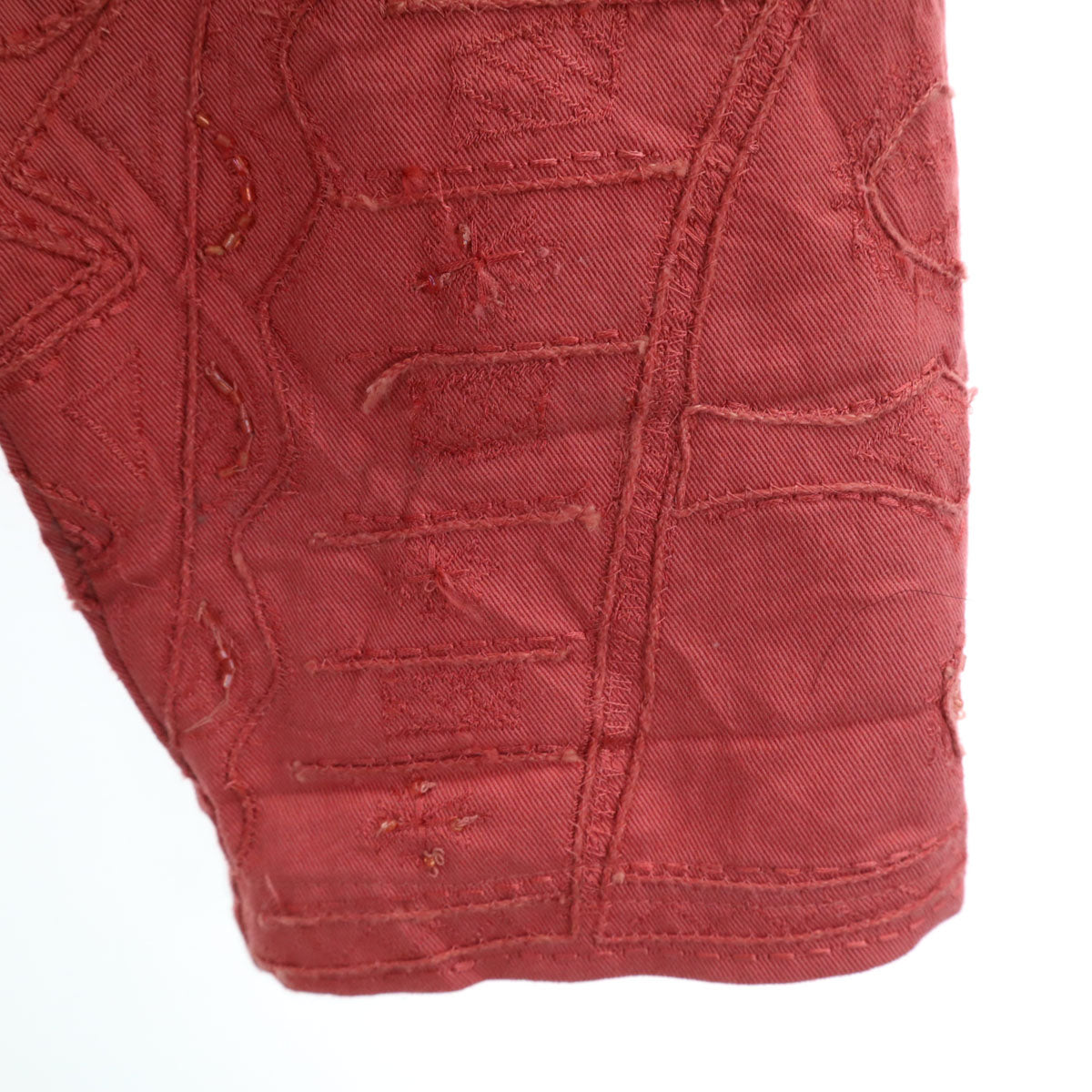 チコズ 90s 00s オールド 総刺繍 コットン ジャケット 2 ピンク系 レディース