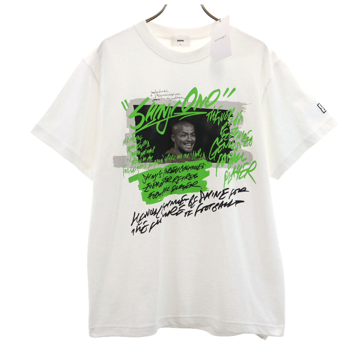 未使用 SOPH. ソフ SHINJI ONO 小野伸二 コラボ 半袖 Tシャツ S ホワイト メンズ